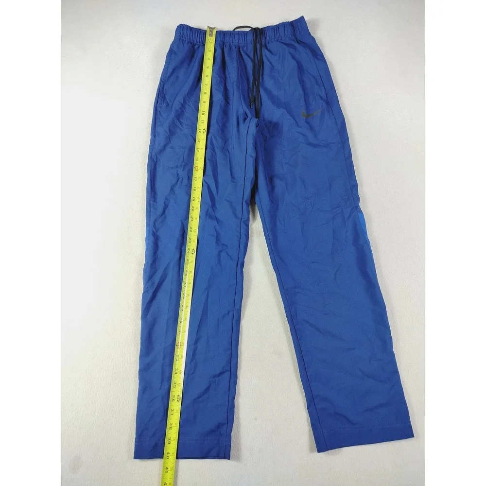 Nike Track Pants Mens Large Blue Dri-FIT Woven Elastic Waist Pockets‎ Athletic